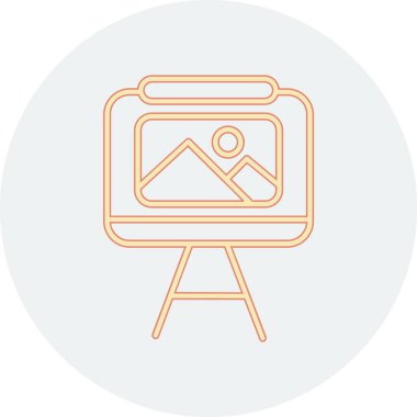 Modern simgenin vektör illüstrasyonu