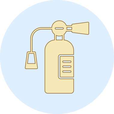 Yangın söndürücüyü simge vektör çizim