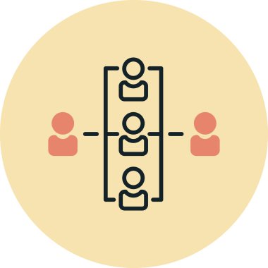 Bir grup insan. Web simgesi tasarımı illüstrasyonu