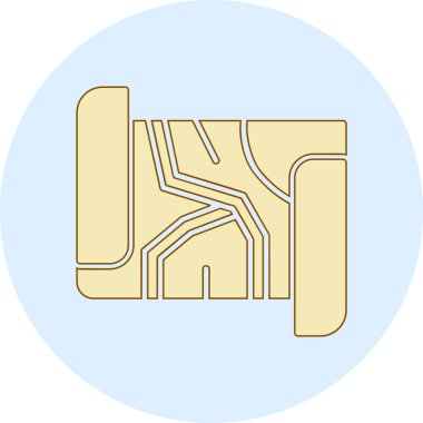 Modern b 'nin vektör illüstrasyonu eksik simgesi