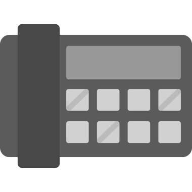 Hesap makinesi simgesi, düz biçim