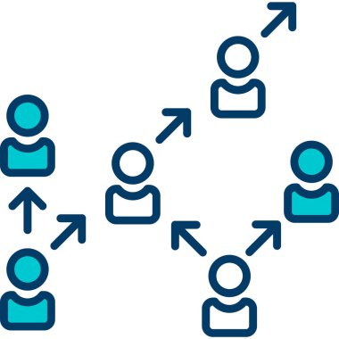 iş insanları grup simgesi - özet biçimi