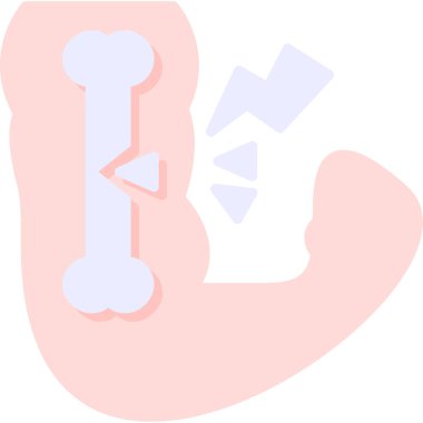 İnsan eli bir mide ikonu tutuyor, vektör illüstrasyonu