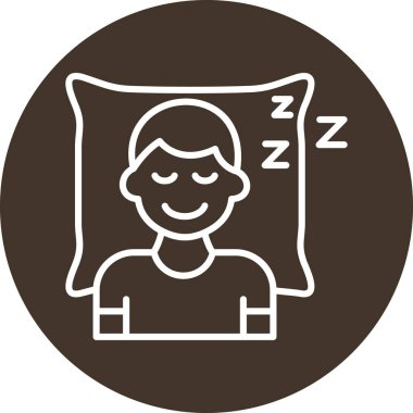 Uyuyan Adam simgesi, basit biçim