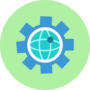 genel ağ renkli vektör simgeleri