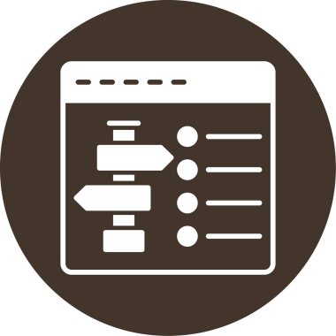 tarayıcı simgesi vektör illüstrasyonu