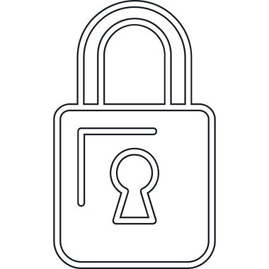 ikon vektör illüstrasyonunu kilitle