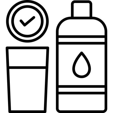 Su şişesi. Basit tasarım