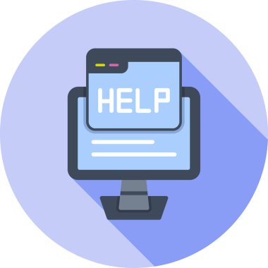 yardımcı vektör simgesi modern basit vektör illüstrasyonu