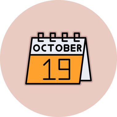 Takvim simgesinin vektör illüstrasyonu