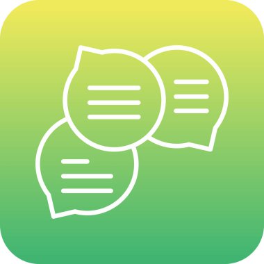 Yeşil ve beyaz bir ikonun vektör illüstrasyonu