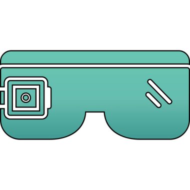 Sanal gerçeklik gözlüğü simgesi, taslak biçimi