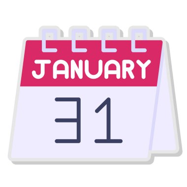 Takvim simgesi tasarımı, vektör illüstrasyonu