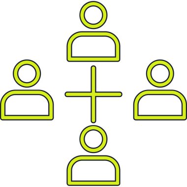 İnsan simgesi, vektör illüstrasyonu