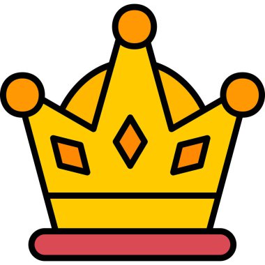 taç simgesi vektör illüstrasyonu