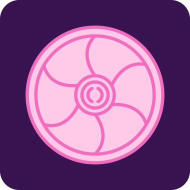 beautiful flower vector glyph icon