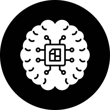 Bir virüs simgesinin vektör illüstrasyonu