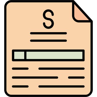 dosya belgesi vektör illüstrasyonu