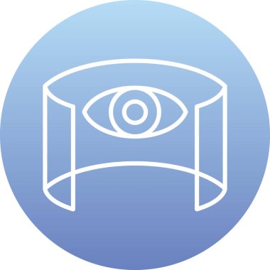 Göz simgesi, vektör illüstrasyonu