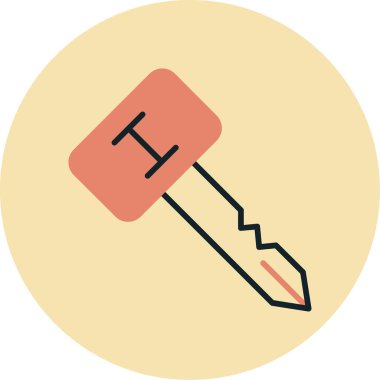 Kalem. Web simgesi basit illüstrasyon