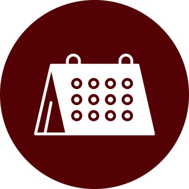 Takvim. Web simgesi basit illüstrasyon