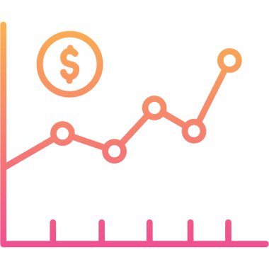 iş grafiği ikon vektör illüstrasyonu