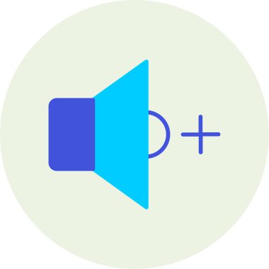 Konuşmacı. Web simgesi basit illüstrasyon