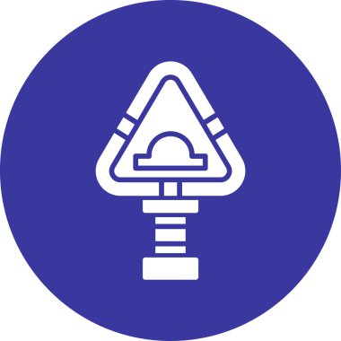 Yol işaretinin vektör illüstrasyonu