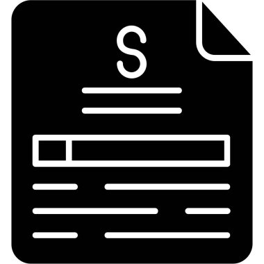 belge simgesi vektör illüstrasyonu