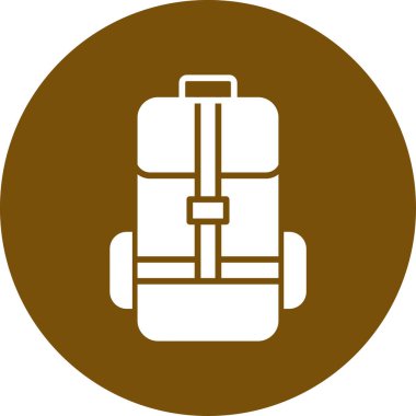 Çanta. Web simgesi basit illüstrasyon