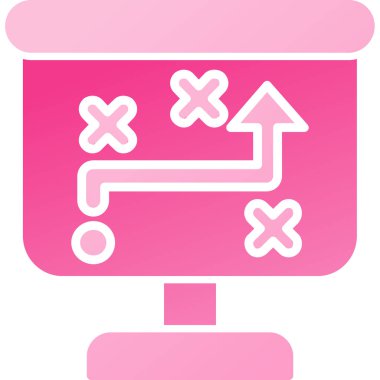 Metin için pembe vektör simgesi