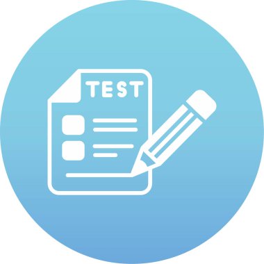 Deneme. Web simgesi basit illüstrasyon