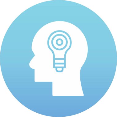 Ampul. Web simgesi basit illüstrasyon