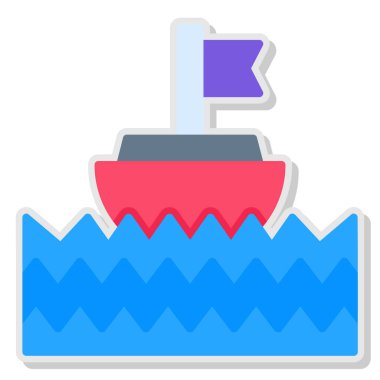 su teknesi web simgesi basit tasarım