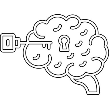 Simge vektörü ile fikir kavramını düşünün, illüstrasyon tasarımı 10 eps