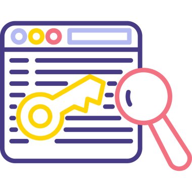 Veri analiz renk simgesi