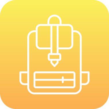 Soyut arkaplan grubunda kalem simgesi izole edildi