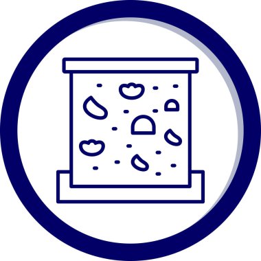 Mavi ve beyaz arkaplanın vektör çizimi