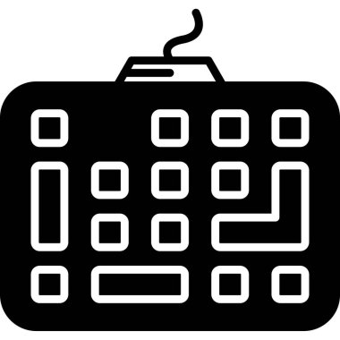 Hesap makinesi simgesi ve vektör illüstrasyonu beyaz arkaplanda izole edildi