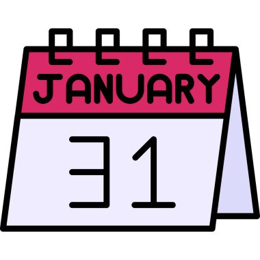 Takvim simgesi vektör illüstrasyonu