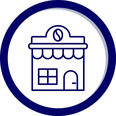 Dükkan. Web simgesi basit illüstrasyon