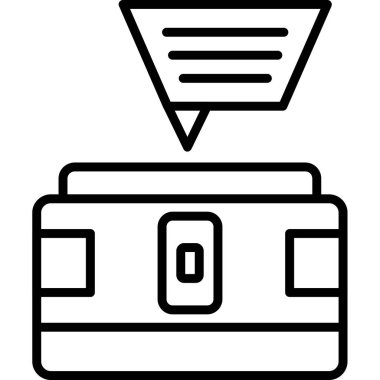 Yazar kasa ikonu. Web için nakit vektör simgesinin özet çizimi