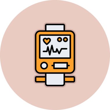 Kalp ikonu vektör illüstrasyonu