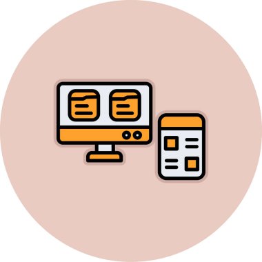 seo modern simgesinin vektör illüstrasyonu