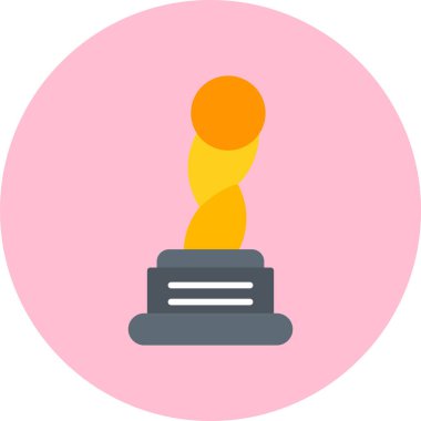 Ödül kabı vektör çizgisi simgesi, simge, illüstrasyon, çember