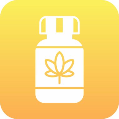 vektör marijuana yağ simgesi