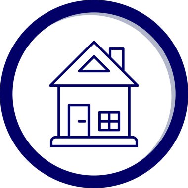 Ev. Web simgesi basit illüstrasyon