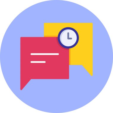 Sohbet baloncukları simgesinin vektör çizimi