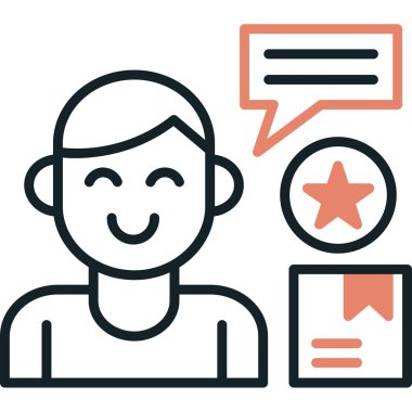 Müşteri servis simgesi vektör illüstrasyonu