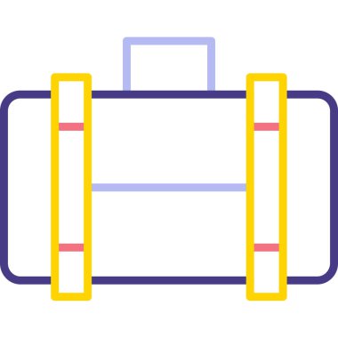 Sırt çantası. Web simgesi basit illüstrasyon